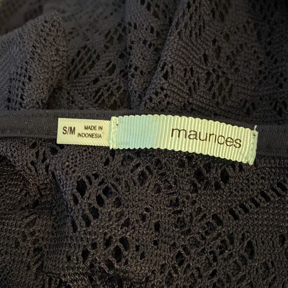 ❤️Maurices Bohemian Cardigan Navy Blue Size Small - Picture 5 of 7